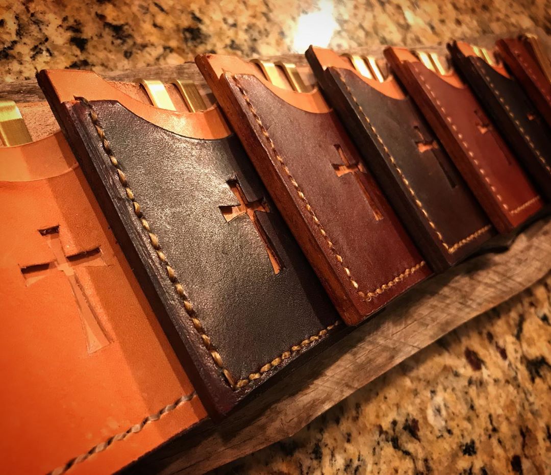 slim leather wallet
